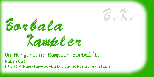 borbala kampler business card